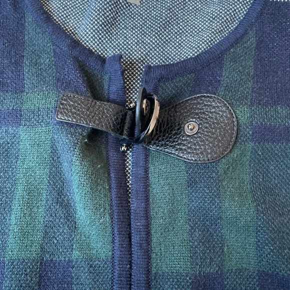 Ann Klein plaid long sweater - Picture 4 of 9